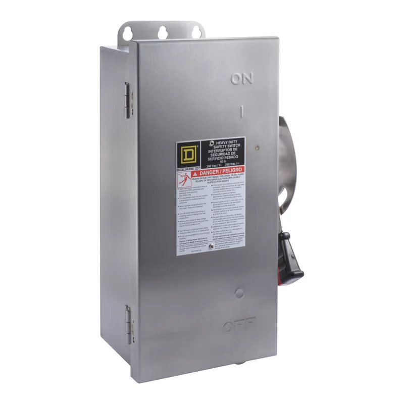 60A 600V 200KAIC Surface Heavy Duty Safety Switch H362SS