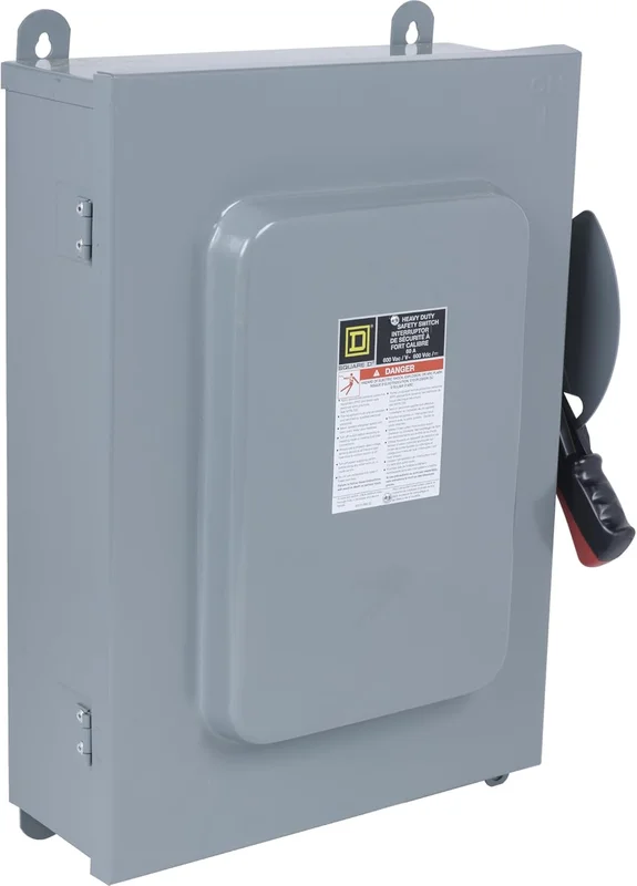 60A 600VAC 200KAIC 4 Pole Non Fusible Heavy Duty Safety Switch HU462AWK