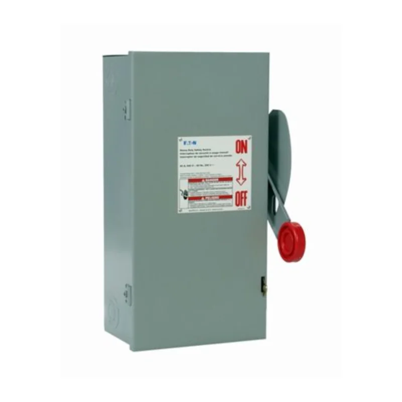 60A 600VAC 250VDC 3 Pole 200KA Steel Heavy Duty Safety Switch DH362NGK