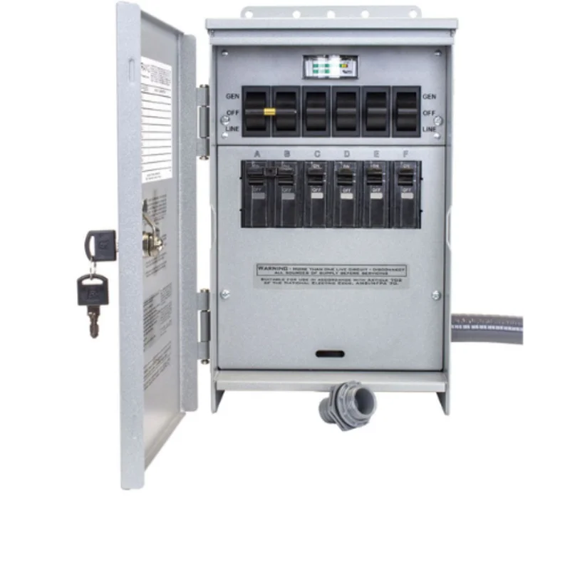 60A Manual Transfer Panel With Meters TRB1206C