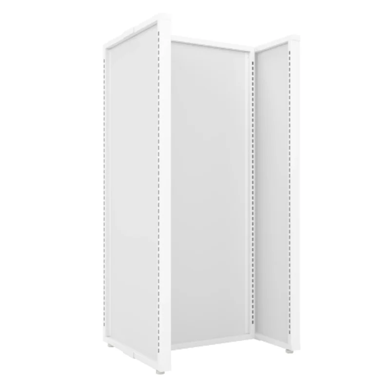 61-1/2 Inch Assembled Height Aspect 24" Wide Gondola Panel Merchandiser Kit 4 Gloss White APWKIT4W