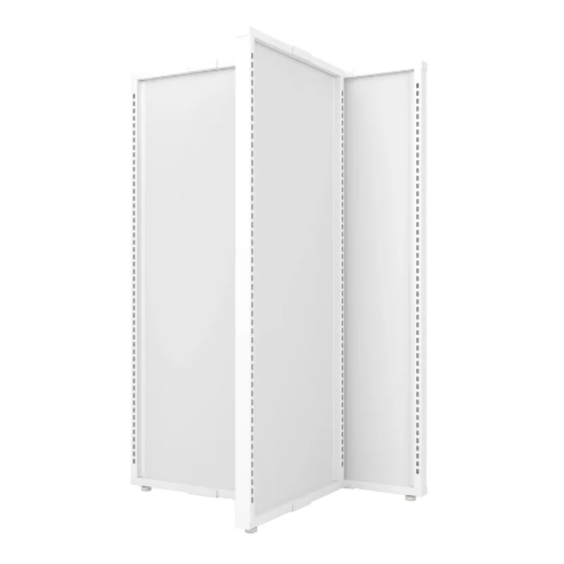 61-1/2 Inch Assembled Height Aspect 4-Sided Pinwheel Gondola Kit 3 Gloss White APWKIT3W