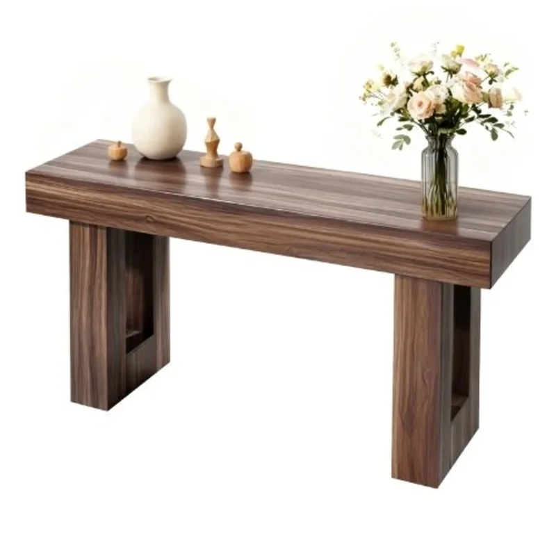 63" Farmhouse Behind Couch Console Table