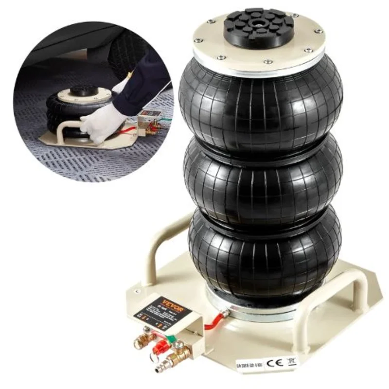 6600 lbs Triple Bag Air Jack for Cars Garages Repair ZG-H