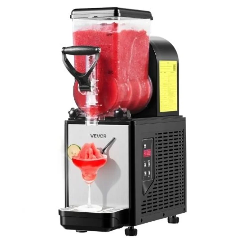 6L Commercial Slushie Machine - Self-Cleaning Frozen Drink Maker for Margaritas & More