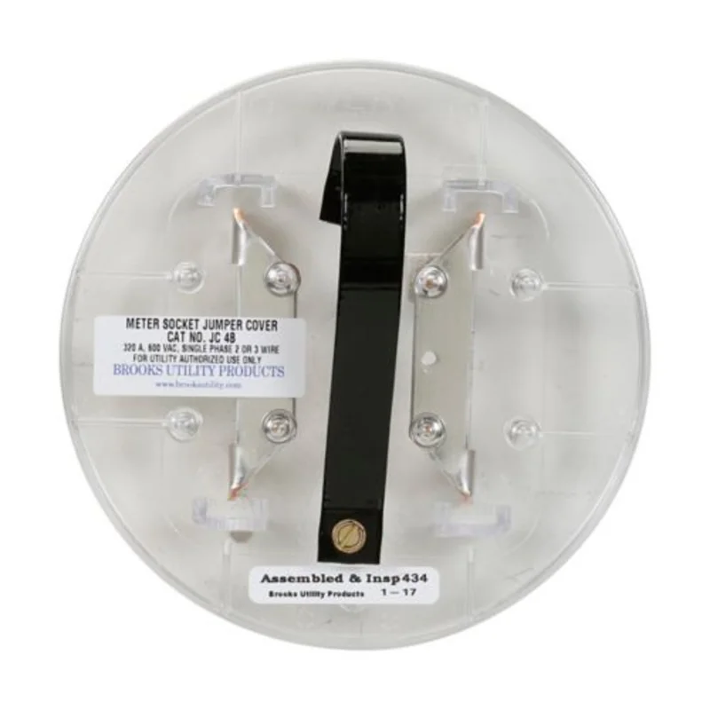 7.1 Inch Lexan Round Jumper Meter Socket Cover for 1MP 1MM and 3MM Meter Stacks 1MMJCK