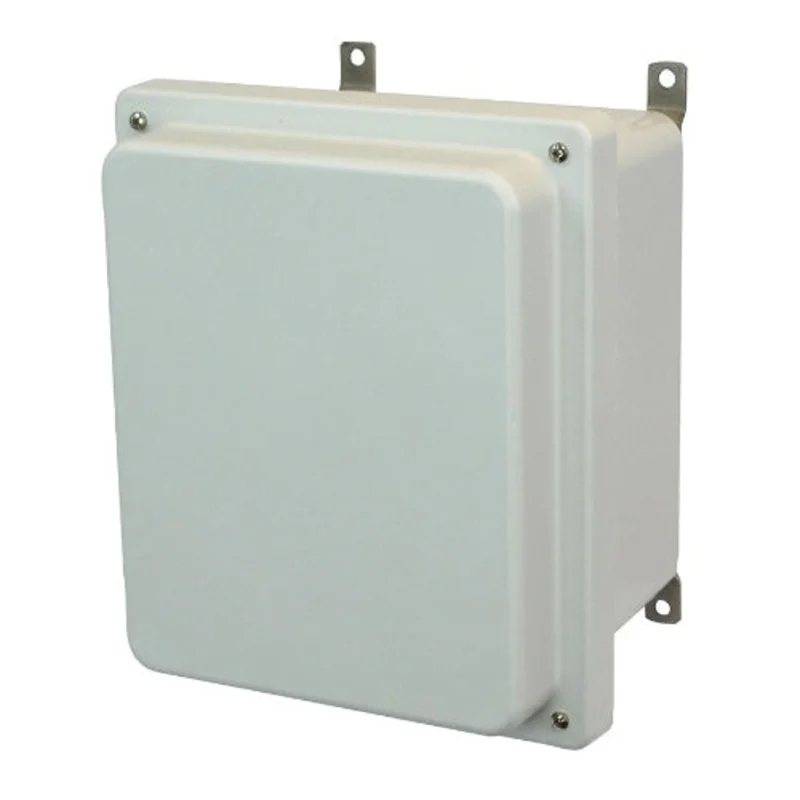 7.75 Depth Screw Wall Mount JIC Size Fiberglass Enclosure AM1086R