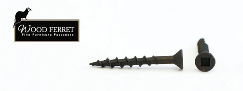7-8X1-1/4 WoodFerret Square Drive Flat Head Screw