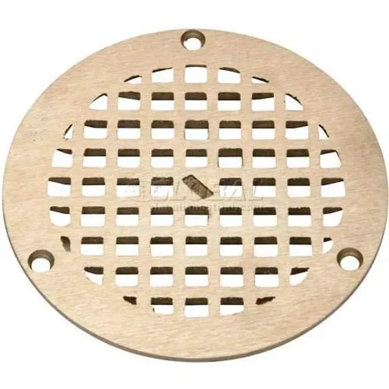 7" Diameter Round Floor Drain With Screws Nickel PN400-7B-STR-W/SCR