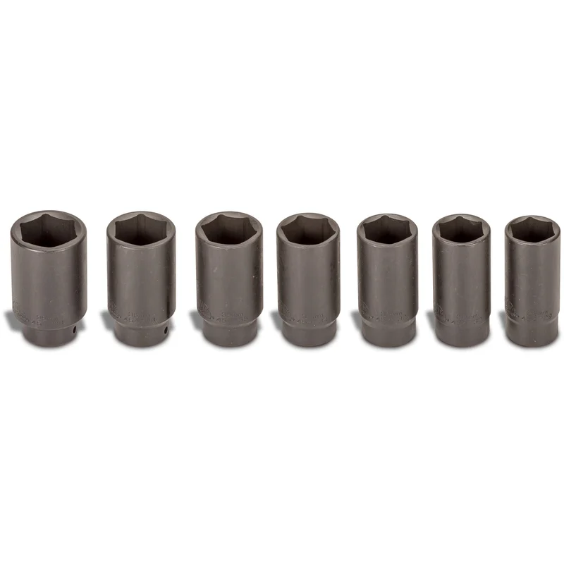 7-PC. 1/2" Drive Axle Nut Socket Set - 6-PT.