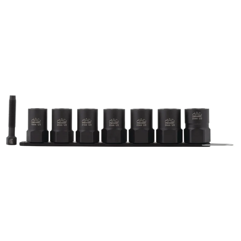 7-PC 1/2" Drive R.B.R.T Metric Impact Foreign Object Removal (FOR) Extractor Socket Set