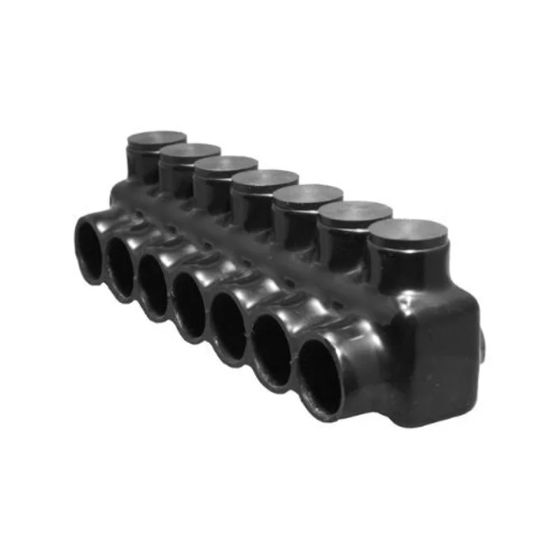 7 Port Single Entry Insulated Power Distribution Block Black 97537