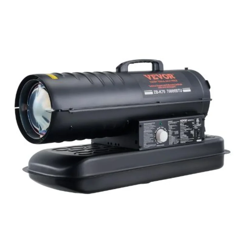 70000 BTU Kerosene Forced Air Heater for Indoor Outdoor Use Workshop Industry