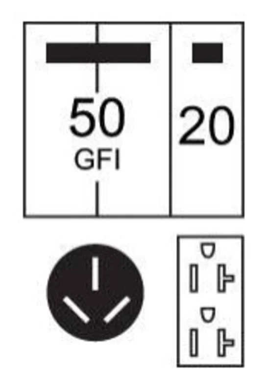 70A 50R NEMA 3R Surface Unmetered Temporary Power Outlets U051C033