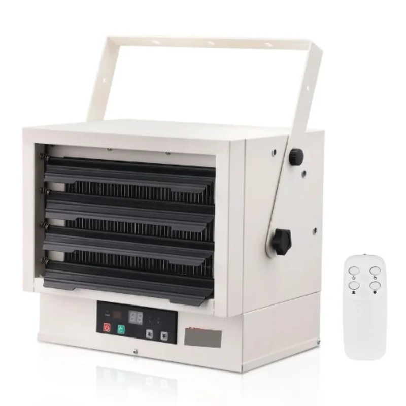 7500W Electric Garage Heater Wall/Ceiling Mount with Remote & Timer Hardwired Shop Heater