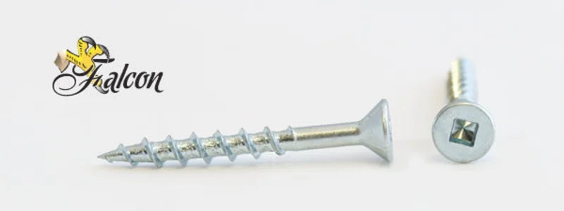 8-8X1-1/2 Falcon Square Drive Flat Head Screw Nibs