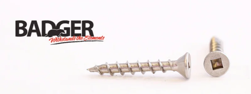 8-8X1-1/4 Badger Square Drive Flat Head Screw