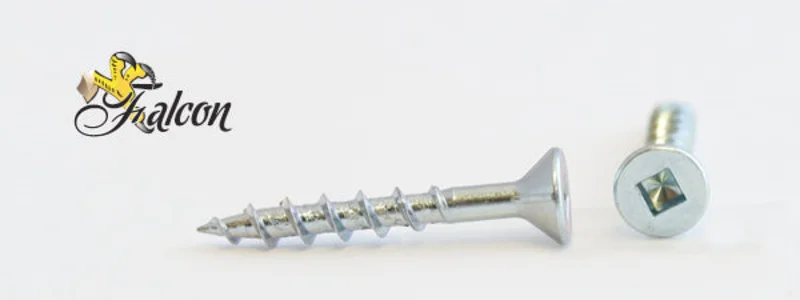 8-8X1-1/4 Falcon Square Drive Flat Head Screw Nibs