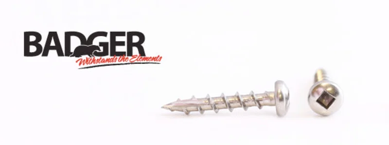 8-8X1 Badger Square Drive Pan Head Screw
