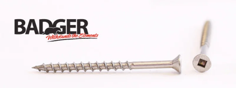 8-8X2-1/2 Badger Square Drive Flat Head Screw