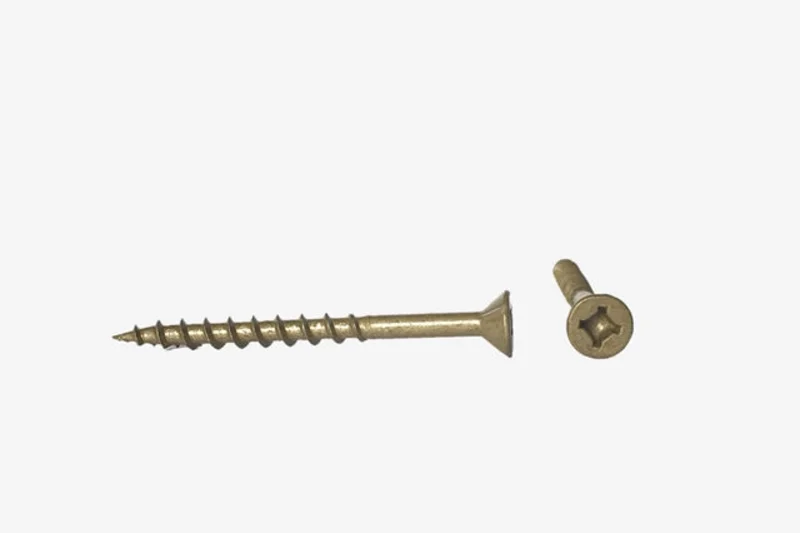 8-8X2 Combo Drive Flat Head Ceramic Screw Tan