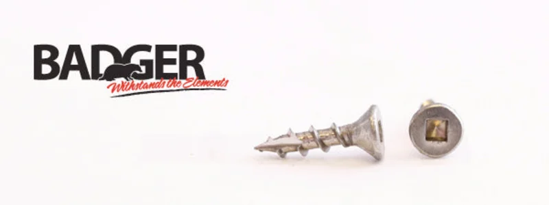 8-8X3/4 Badger Square Drive Flat Head Screw