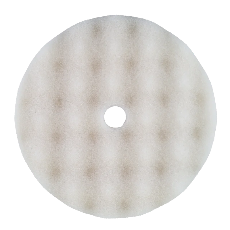 8" Convoluted Face Foam Pad Flat Back White