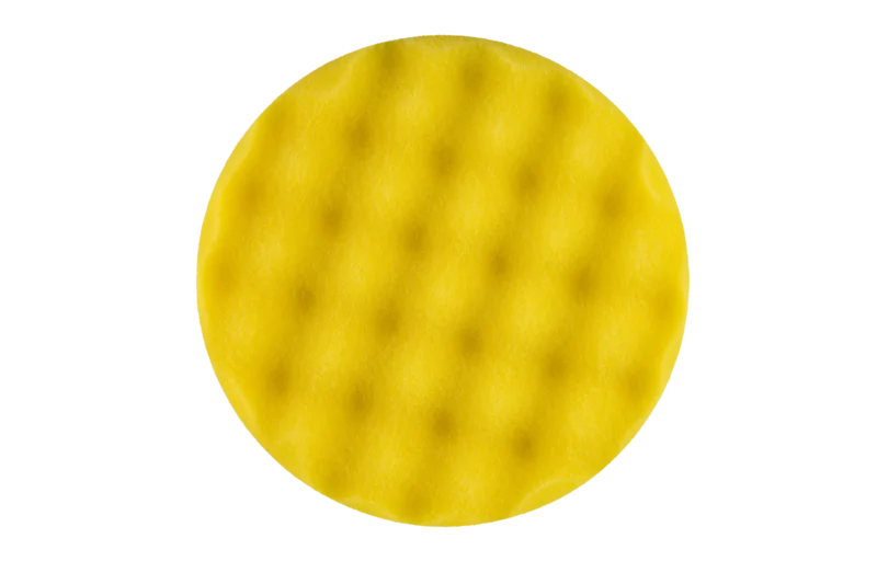 8" Convoluted Face Foam Pad with Center Ring Orange