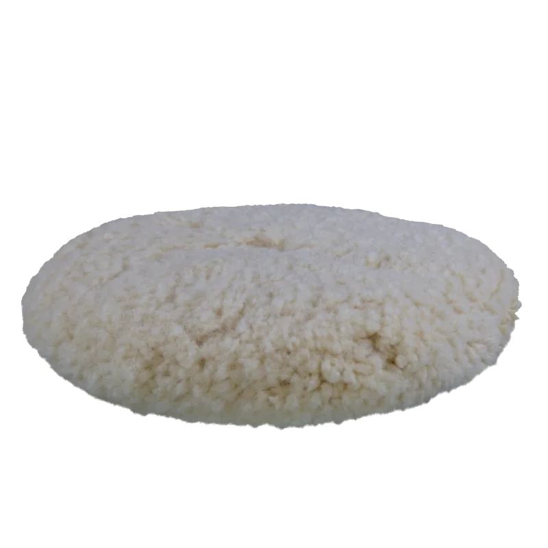 8" Double Sided Wool Snap Pad Natural