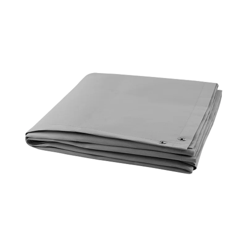 8 ft L x 8 ft W Silicone Coating 32 oz./sq.yd  Welding Blanket Gray