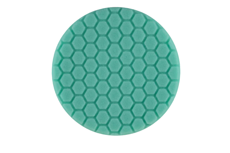 8" Hex Face Foam Pad with Center Ring Orange