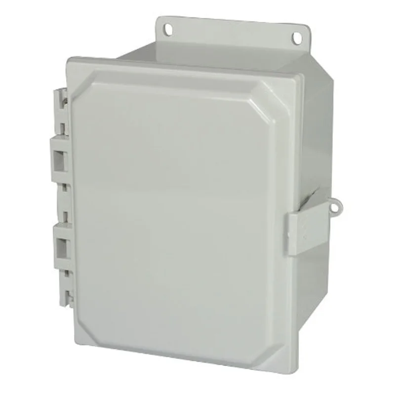 8 Inch Height Snap Padlocking Non Metallic Snap latch Enclosure AMP864NLF