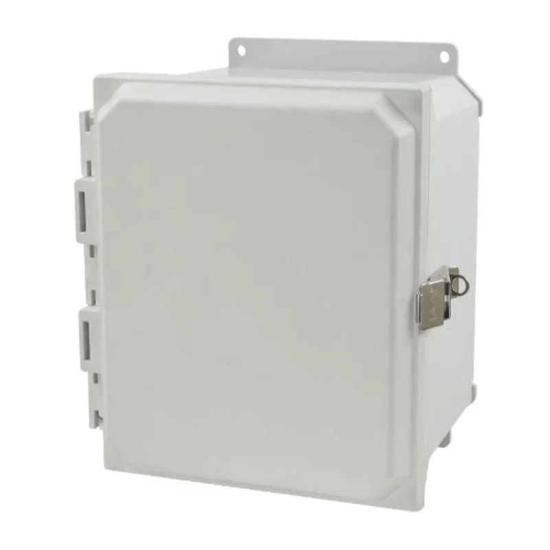 8 Inch Width Metal Snap Latch ULTRALINE AMU Series JIC Size Fiberglass Enclosure AMU1086LF