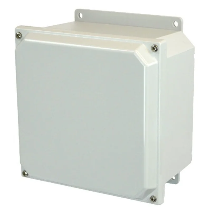 8 Inch Width NEMA 4X Polyline Amp Series Polycarbonate Enclosure AMP884F
