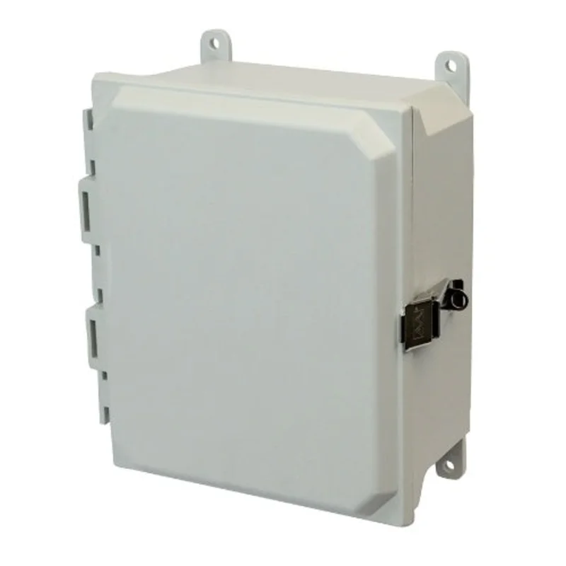 8 Inch Width Snap Fiberglass ULTRALINE AMU Series JIC Size Non Metallic Enclosure AMU1084L