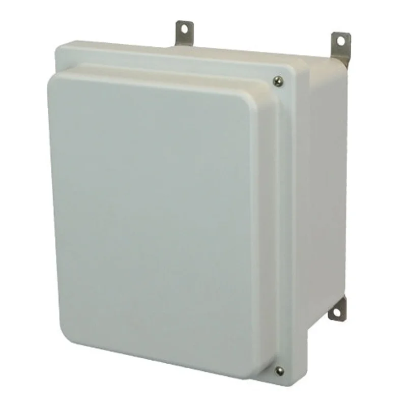 8 Inch Width Solid Wall Mount Fiberglass Enclosure AM1086RH