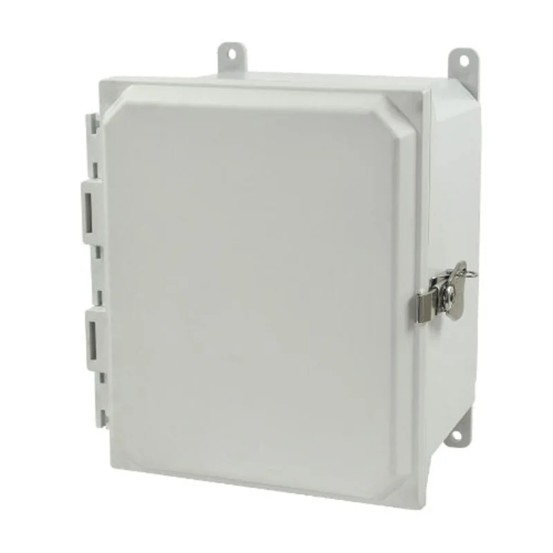 8 Inch Width Twist Padlocking Fiberglass Enclosure AMU1086T