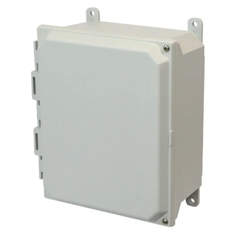 8 Inch Width ULTRALINE AMU Series JIC Size Non Metallic Enclosure AMU1084H