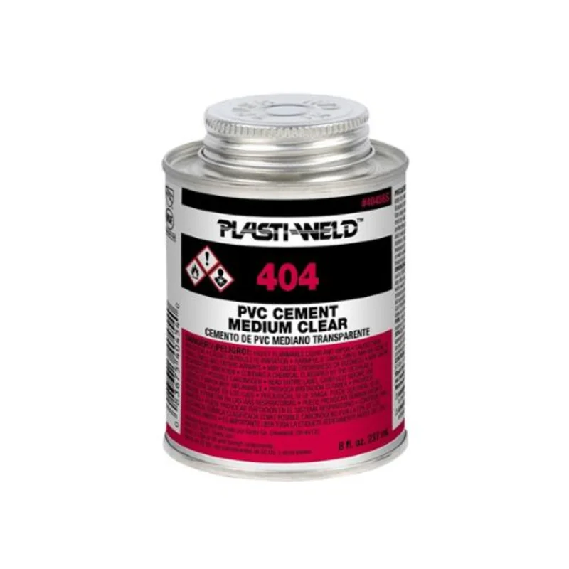 8 oz 404 Series Medium Bodied Clear PVC Cement Clear G40456S