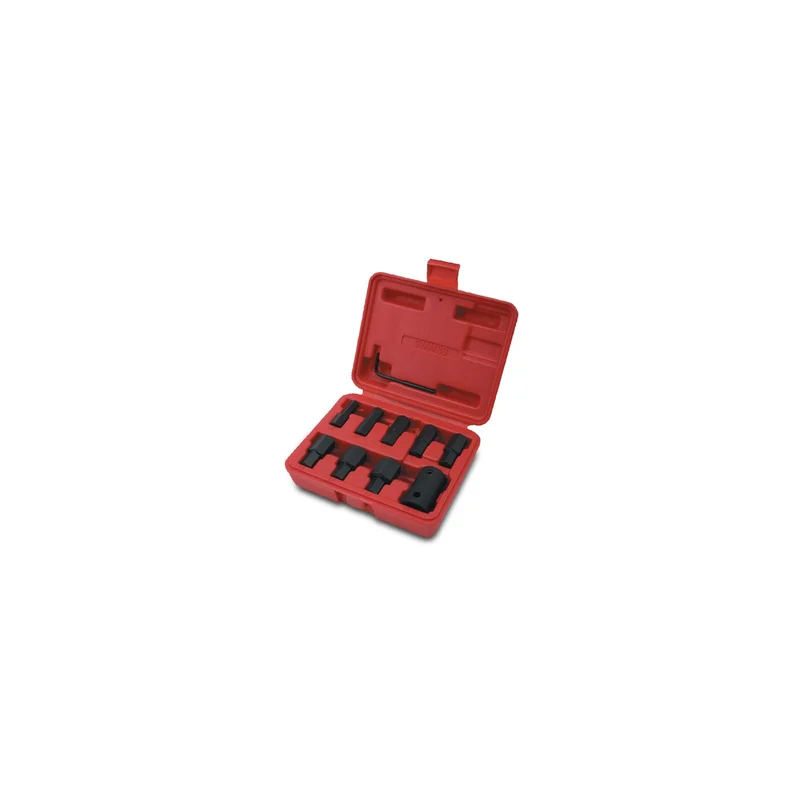 8-PC. 1/2" Drive Metric Hex Insert and Driver Set