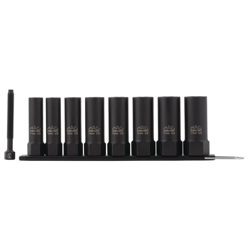 8-PC. 3/8" Drive R.B.R.T Metric Impact Foreign Object Removal (FOR) Deep Extractor Socket Set