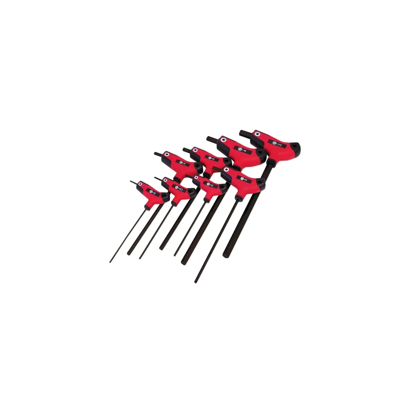 8-PC. Bi-Material T-Handle Hex Key Set