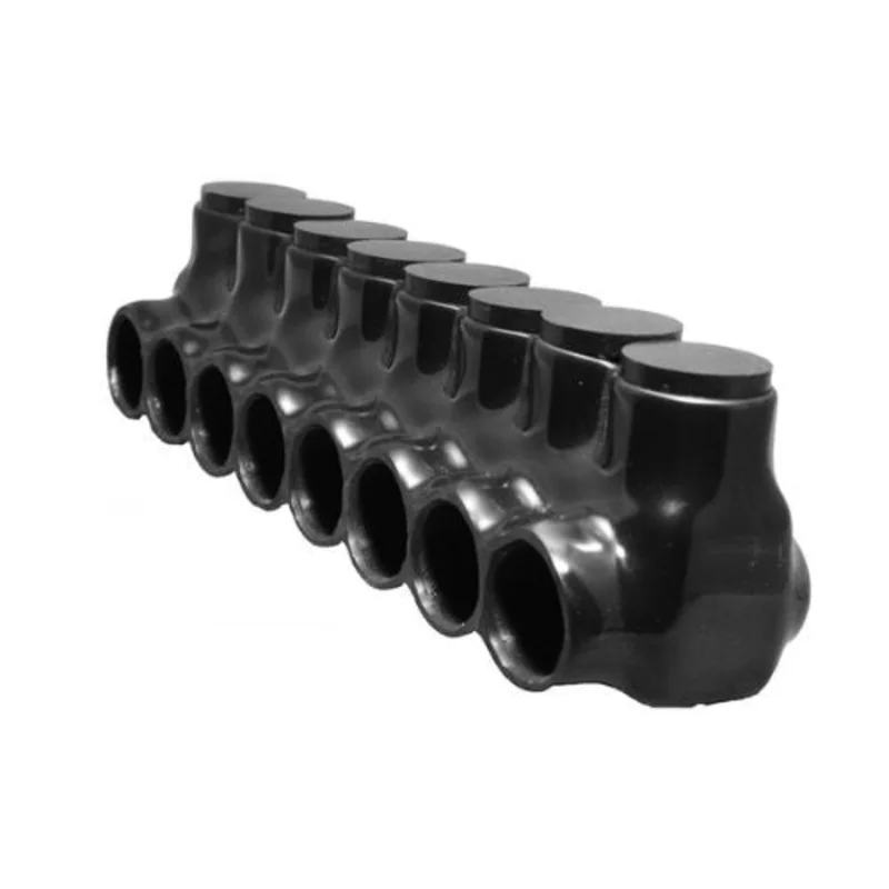 8 Port Single Entry Insulated Power Distribution Block Black 97524