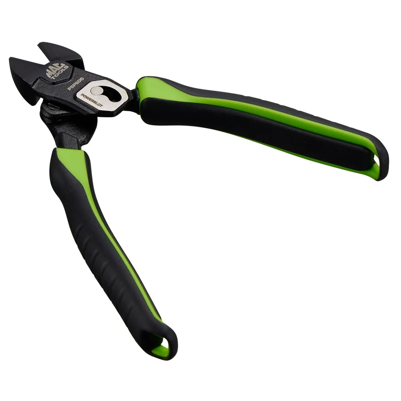 8" PowerSlot Diagonal Cutting Pliers - Green