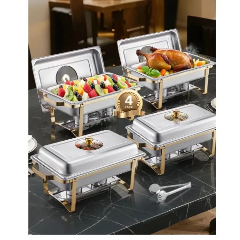 8-Qt Deep Table Pan For Catering Storage Food HZ-433B2 (Pack of 4)