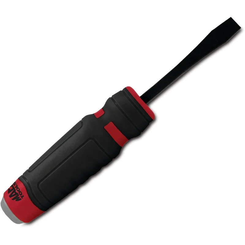 8" Straight Capped Pry Bar with Comfort-Handle - Red