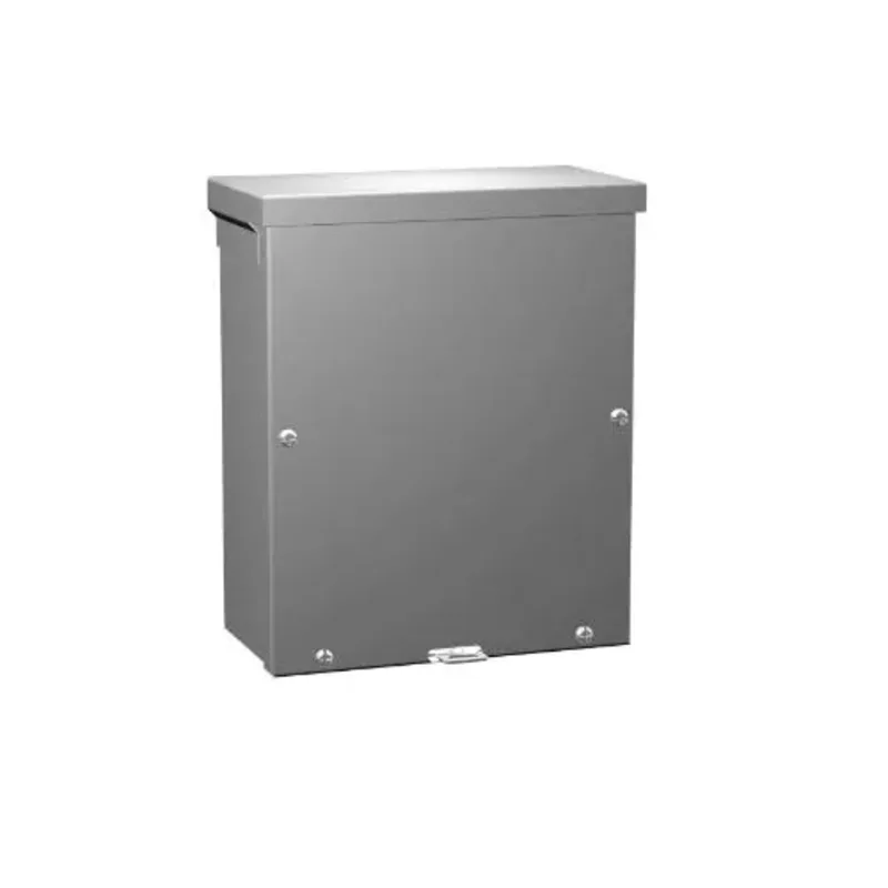 8" x 8" x 4" Type 3R Mild Steel Screw Cover Junction Box Gray C3R884SCNKO