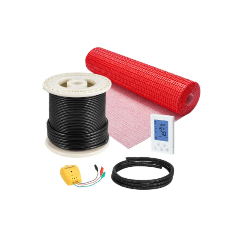 80 Sq.Ft Electric Heated Floor Mat System With Decoupling Membrane SHHC-960