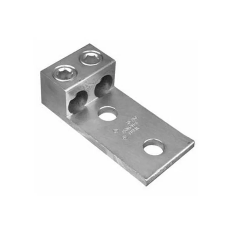 800 MCM1/0 AWG Aluminum Power Connector Lug 2 Conductor Dual Hole 90845