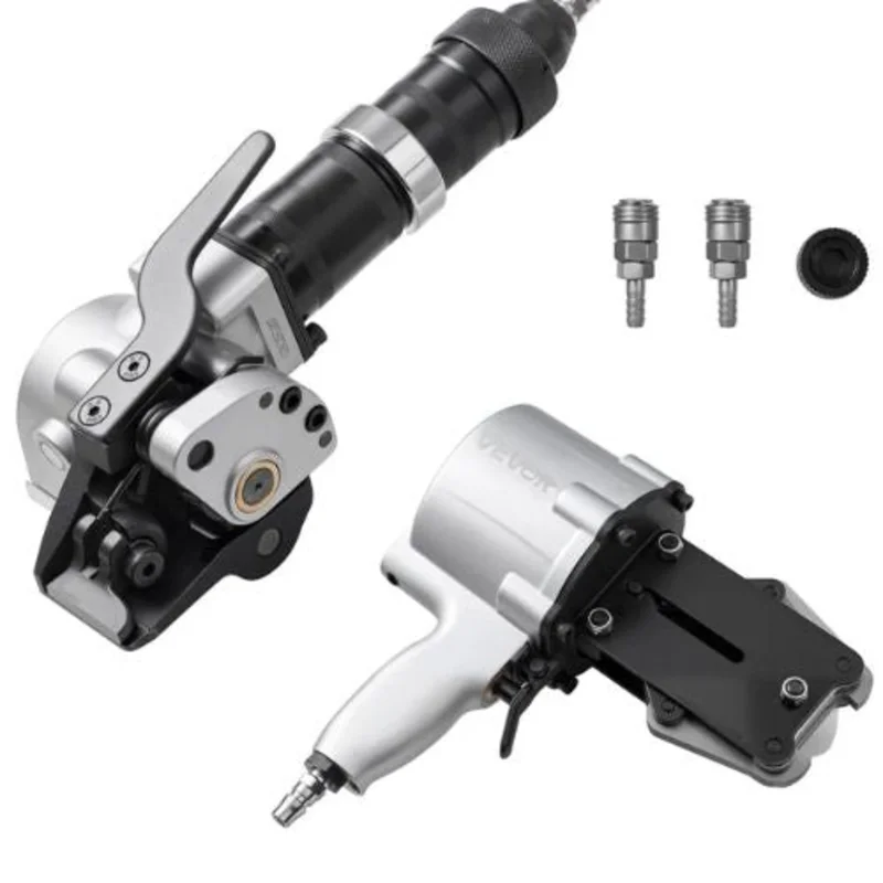 8500N 19mm Heavy-Duty Pneumatic Steel Strapping Machine Metal Strapping Tool Tensioner and Cutter Sealer